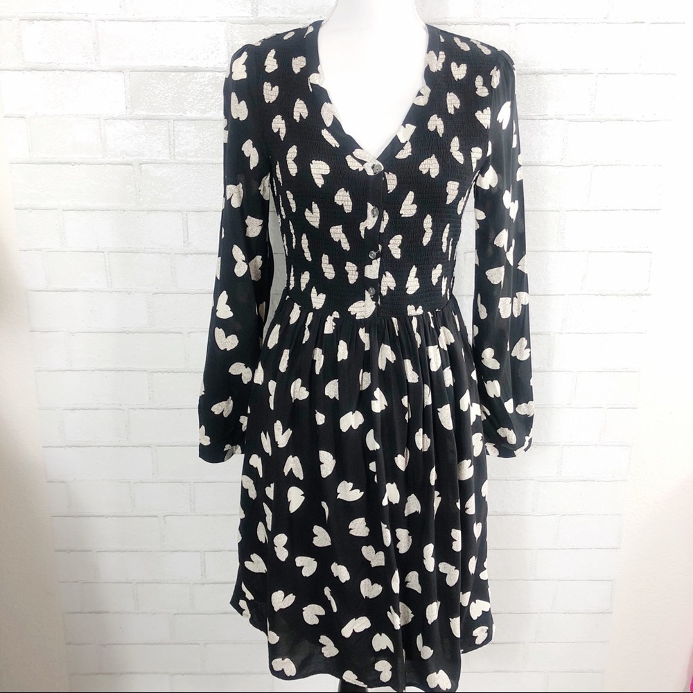 MAEVE by Anthropologie Banet Heart Print Mini Dress (S) - Picture 11 of 12